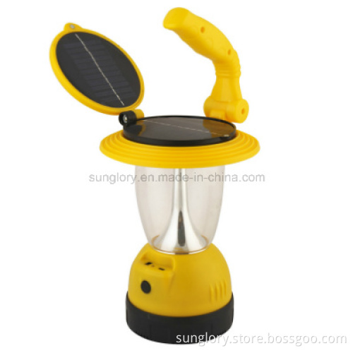 Super Bright Mobile Phone Charger LED Camping Lantern, Solar Outdoor Lantern